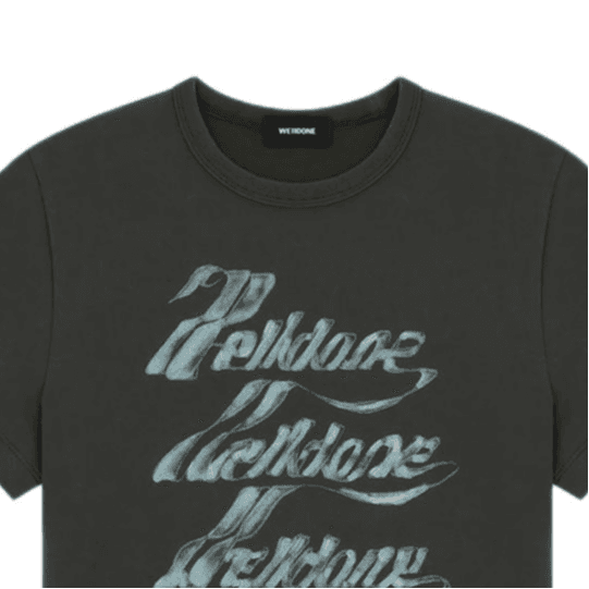 Футболка WE11DONE SS26 Carbon Gray Женские T-рубашки - изображение 3