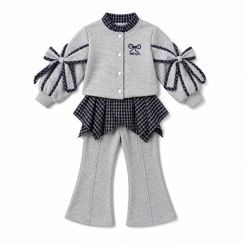 ATONGMU Серый Kids Повседневные спортивные костюмы Наборы - изображение 1