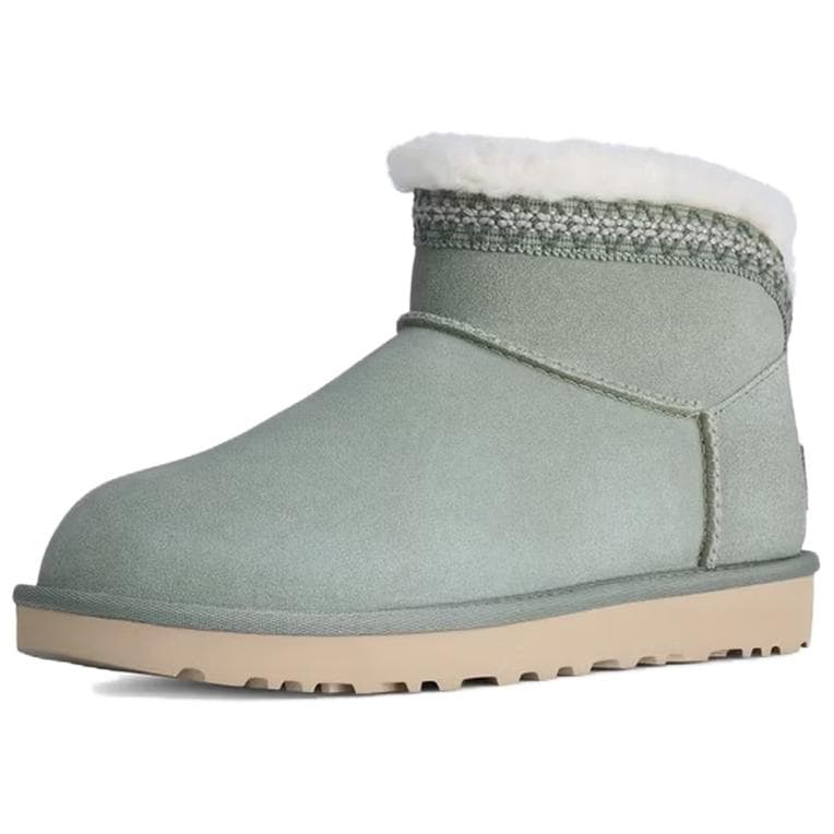 Ботинки зимние ugg Classic Novelty Сноубутсы Four Leaf Clover Зелёный Женские - изображение 1