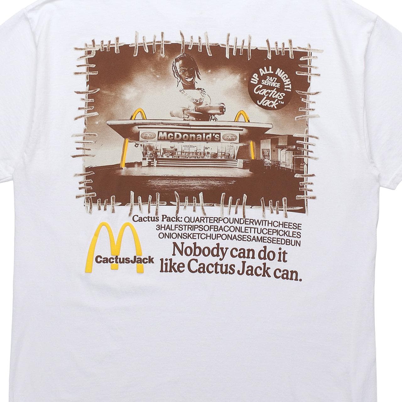 Футболка Travis Scott Cactus Jack x McDonald's Vintage Action T-Shirt - изображение 4