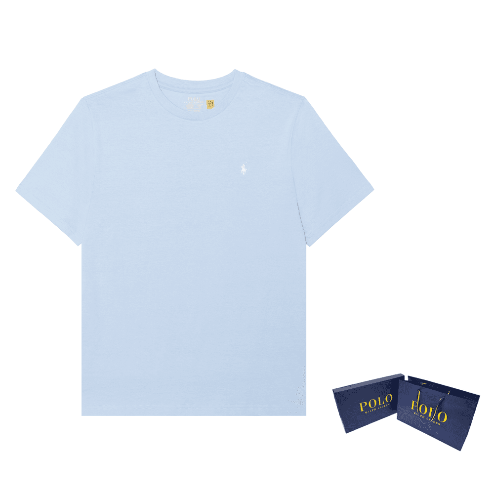 Футболка Polo Ralph Lauren T-Рубашка Классическая Версия Синяя Детская - изображение 5