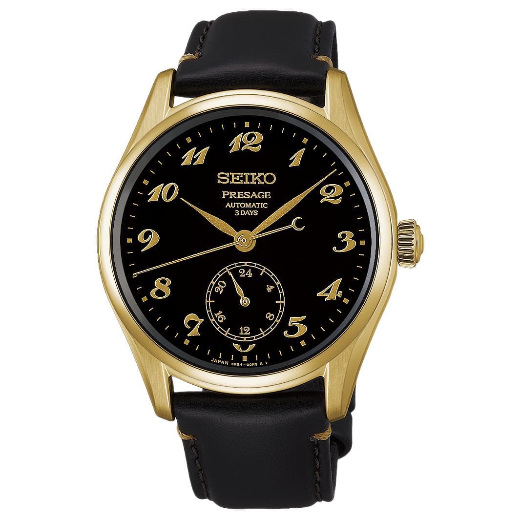 Часы SEIKO Автоматический Ручной Механизм Мужские Часы Presage 39,6 мм Черные - изображение 1