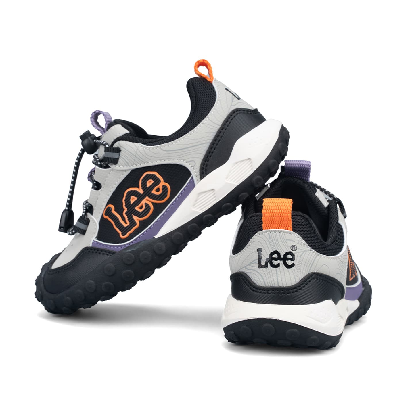 Кроссовки LEE KIDS Повседневная обувь Low Топ Черный Серый Kids - изображение 6