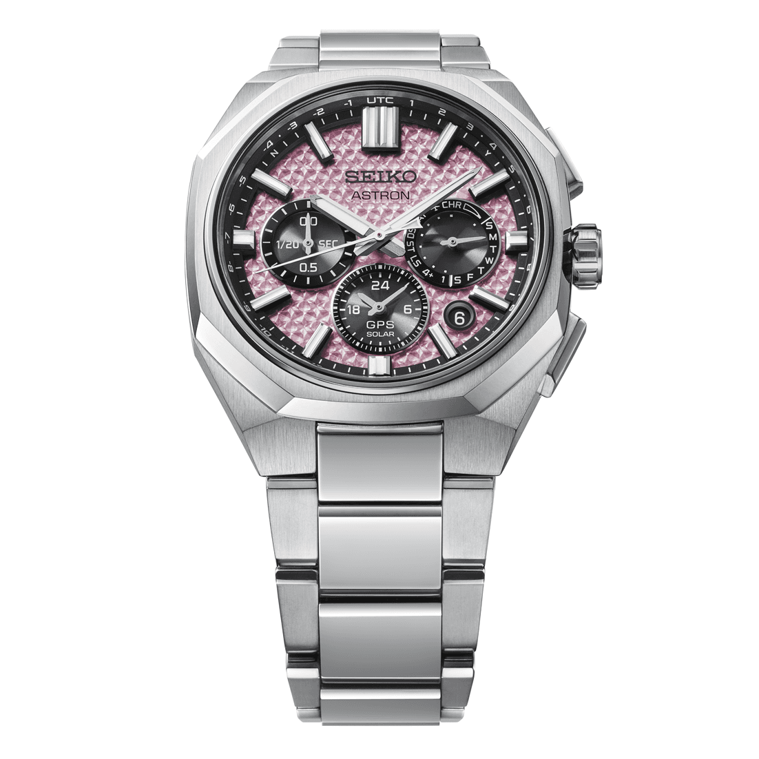 Часы SEIKO Solar Кварц Мужские часы серии Astron 43,4 мм Розовые - изображение 2