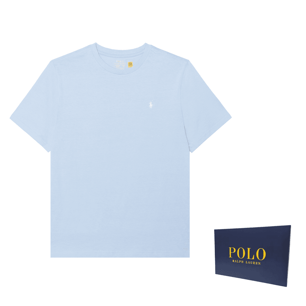Футболка Polo Ralph Lauren T-Рубашка Классическая Версия Синяя Детская - изображение 4