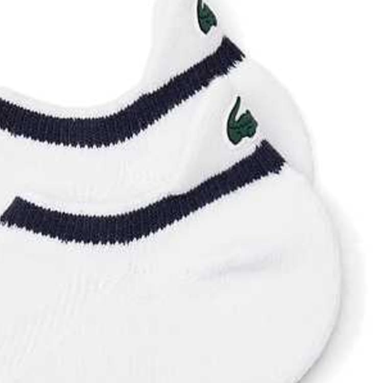 LACOSTE 522 Белый Темно-Синий Отделка 1 Пачка Унисекс Низкие Носки - изображение 3