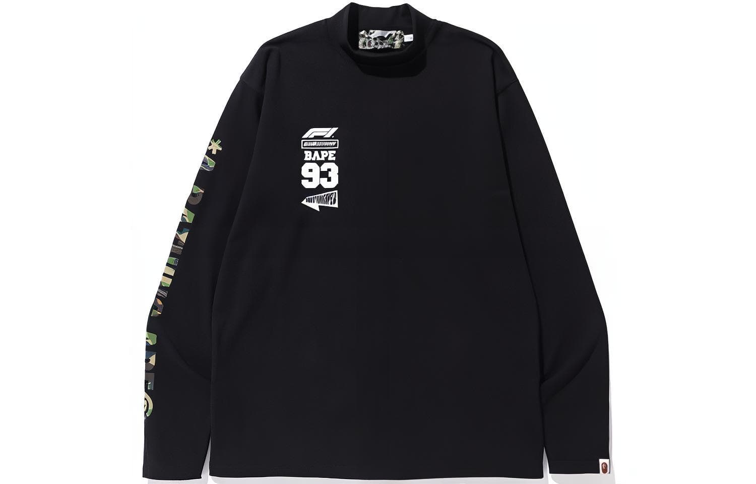 Футболка BAPE x FORMULA 1 Mock Neck Tee T - изображение 1