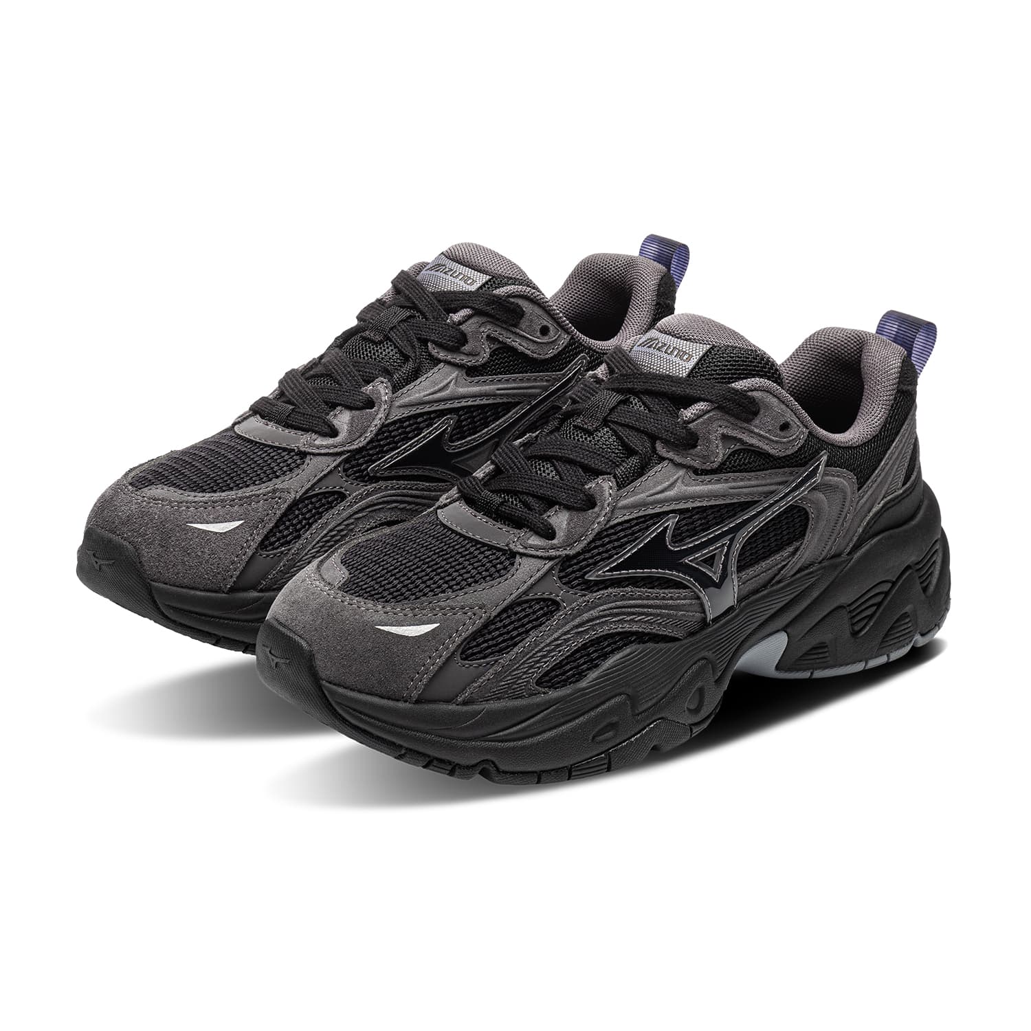 Кроссовки для бега Mizuno TRAINER 2K V2 Беговые кроссовки Низкий Топ Черный Туманный дождь Серый Слон Серый Унисекс - изображение 4