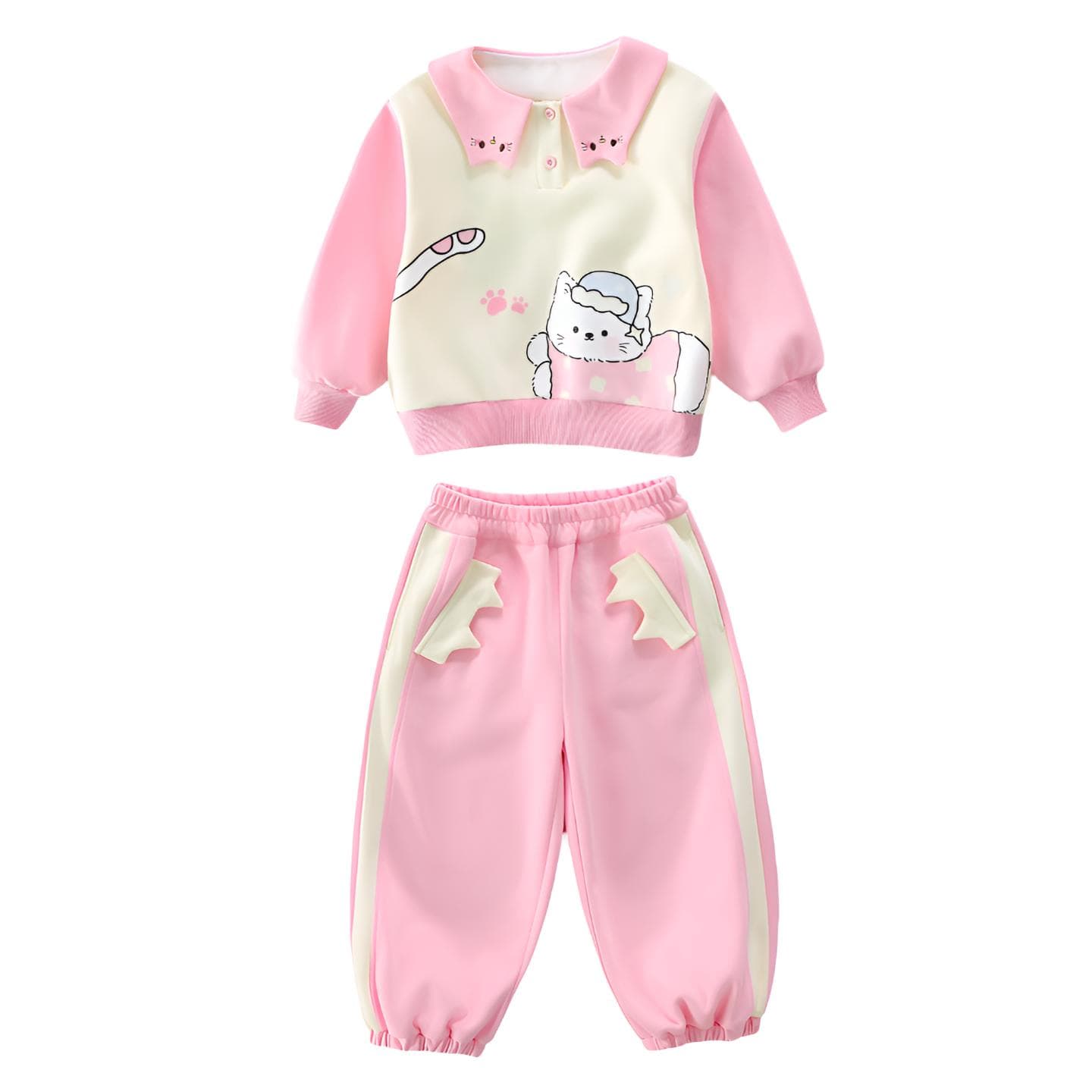 ATONGMU Розовый Kids Повседневные спортивные костюмы Наборы - изображение 1