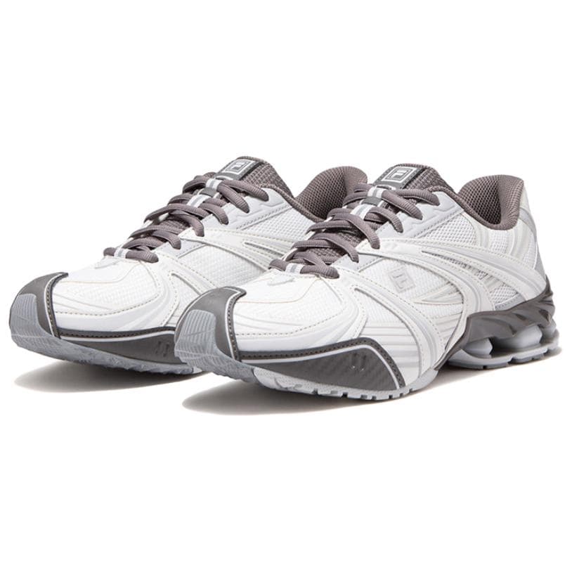 Кроссовки FILA FUSION PLIE Повседневная обувь Low Топ Бело-серый Женские - изображение 2