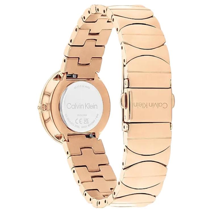 Механические часы calvin klein Кварцевый механизм Женские часы 30MM Золото - изображение 2