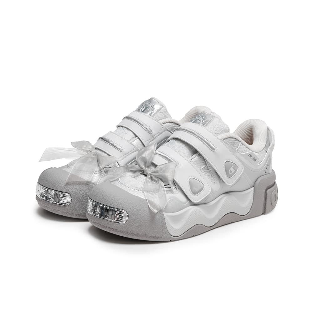 Кроссовки Champion Skate Shoes Low Top Airstream Gray Silver White Women's - изображение 3