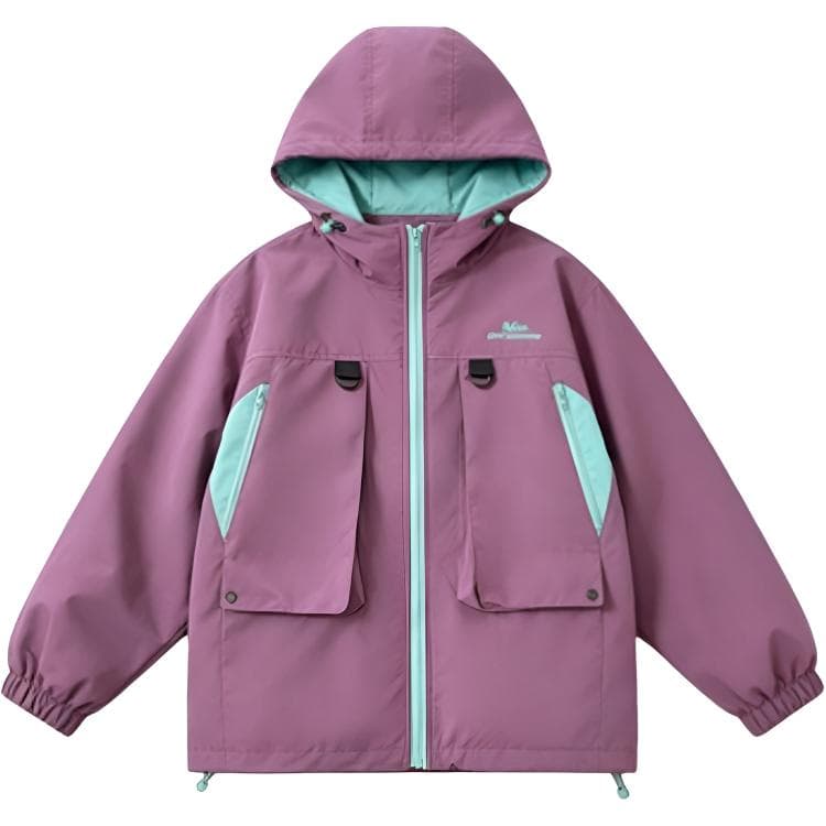 SHIBU Cjd5022 Фуксия Большой Карман Ветровка Kids Туристическая Одежда - изображение 1