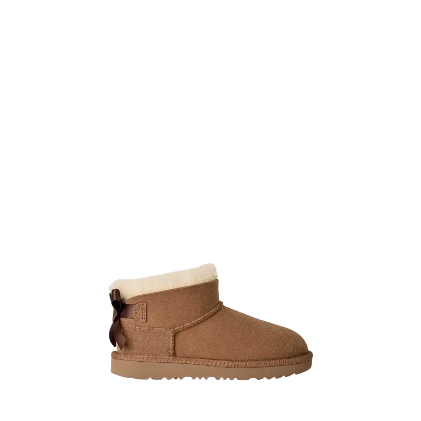 ugg CLASSIC MINI Детские утепленные и зимние ботинки Каштаново-коричневый Kids - изображение 2