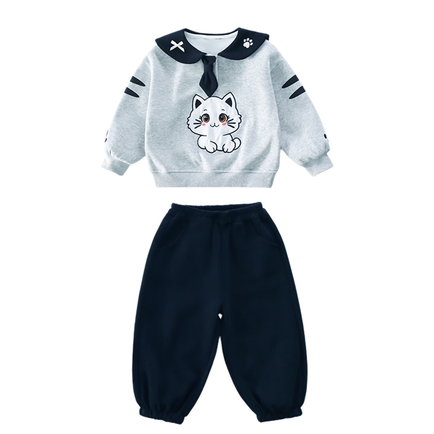 ATONGMU Серый Kids Повседневные спортивные костюмы Наборы - изображение 1