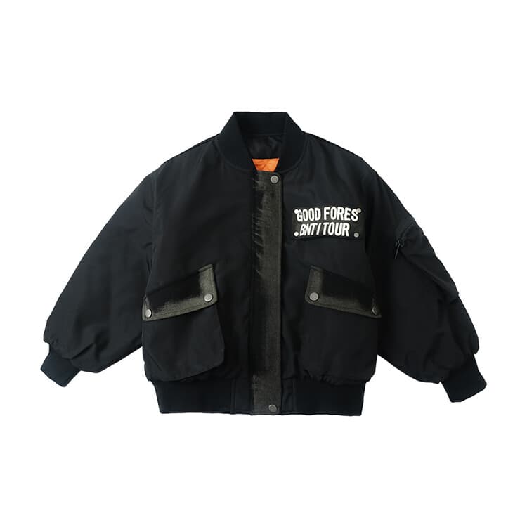 BOBBY ABLEY Черный Kids Утеплённые куртки - изображение 1
