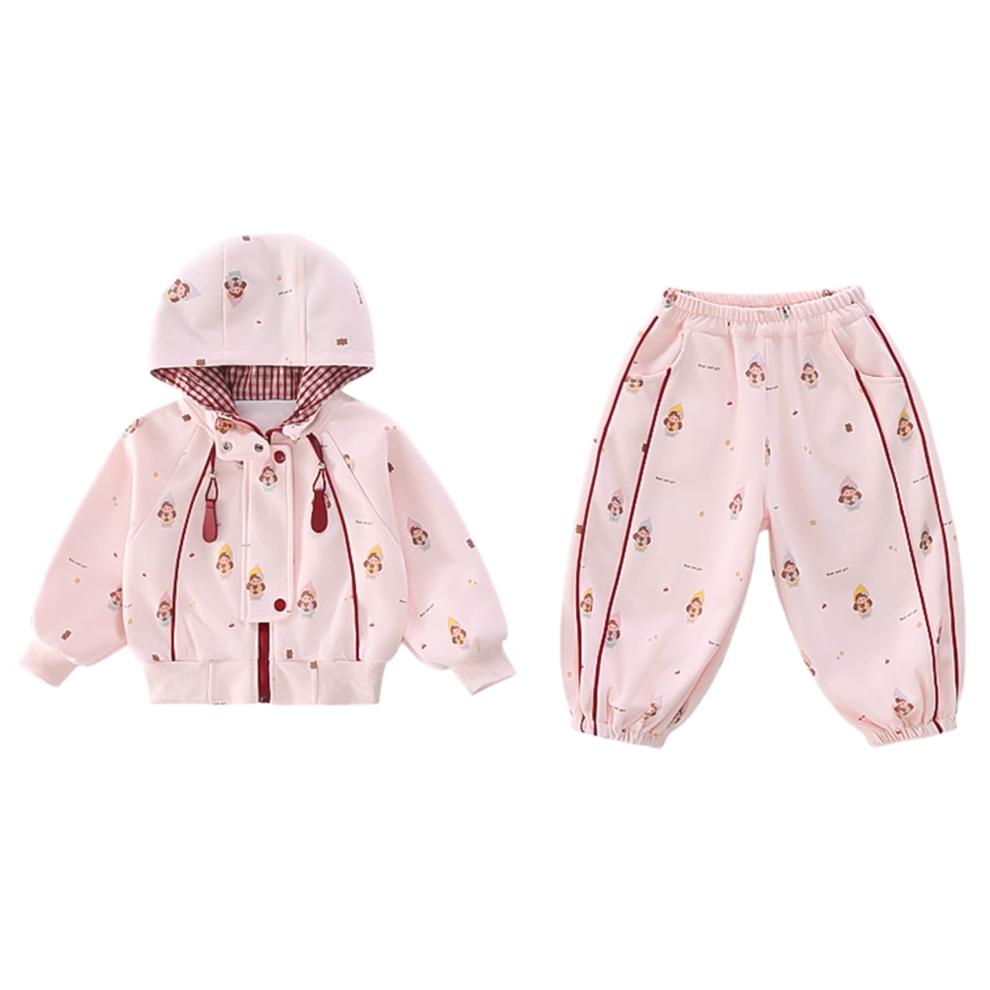 ATONGMU Розовый Kids Повседневные спортивные костюмы Наборы - изображение 1