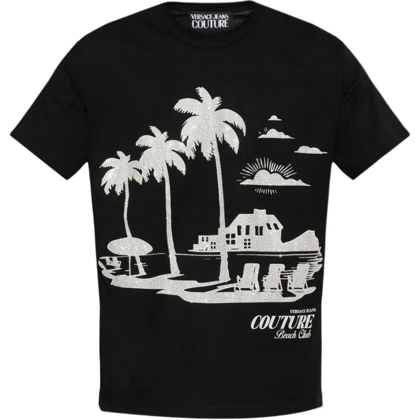 Майка VERSACE JEANS COUTURE Мужские черные майки - изображение 1