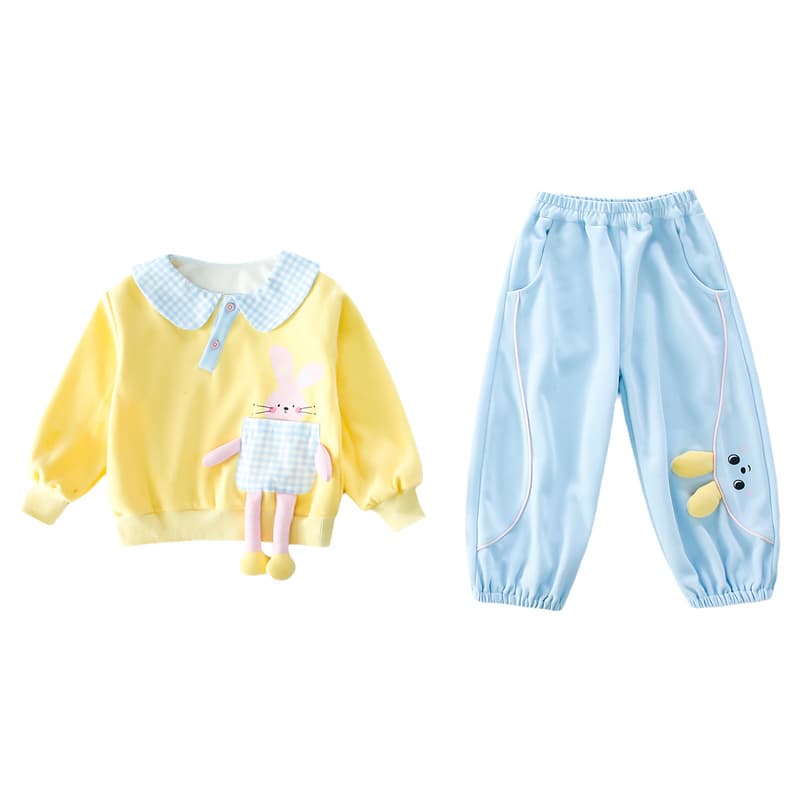 ATONGMU Желтый Kids Повседневные спортивные костюмы Наборы - изображение 1