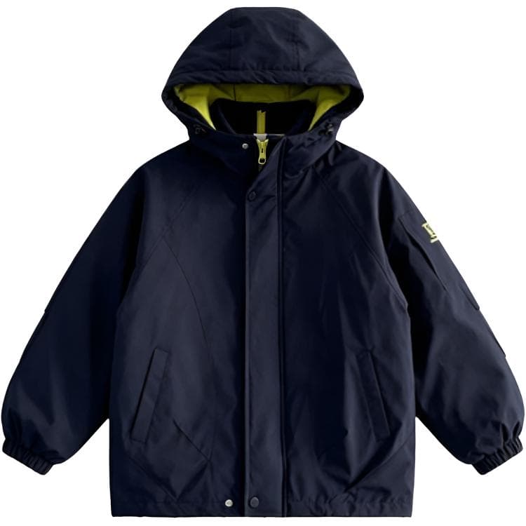 SHIBU 2521 Letter Windbreaker Dark Blue Kids Туристическая одежда - изображение 1