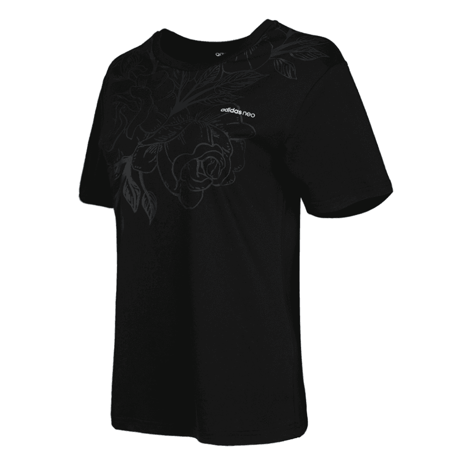 Футболка Adidas Neo T Рубашка Женская Черная - изображение 3