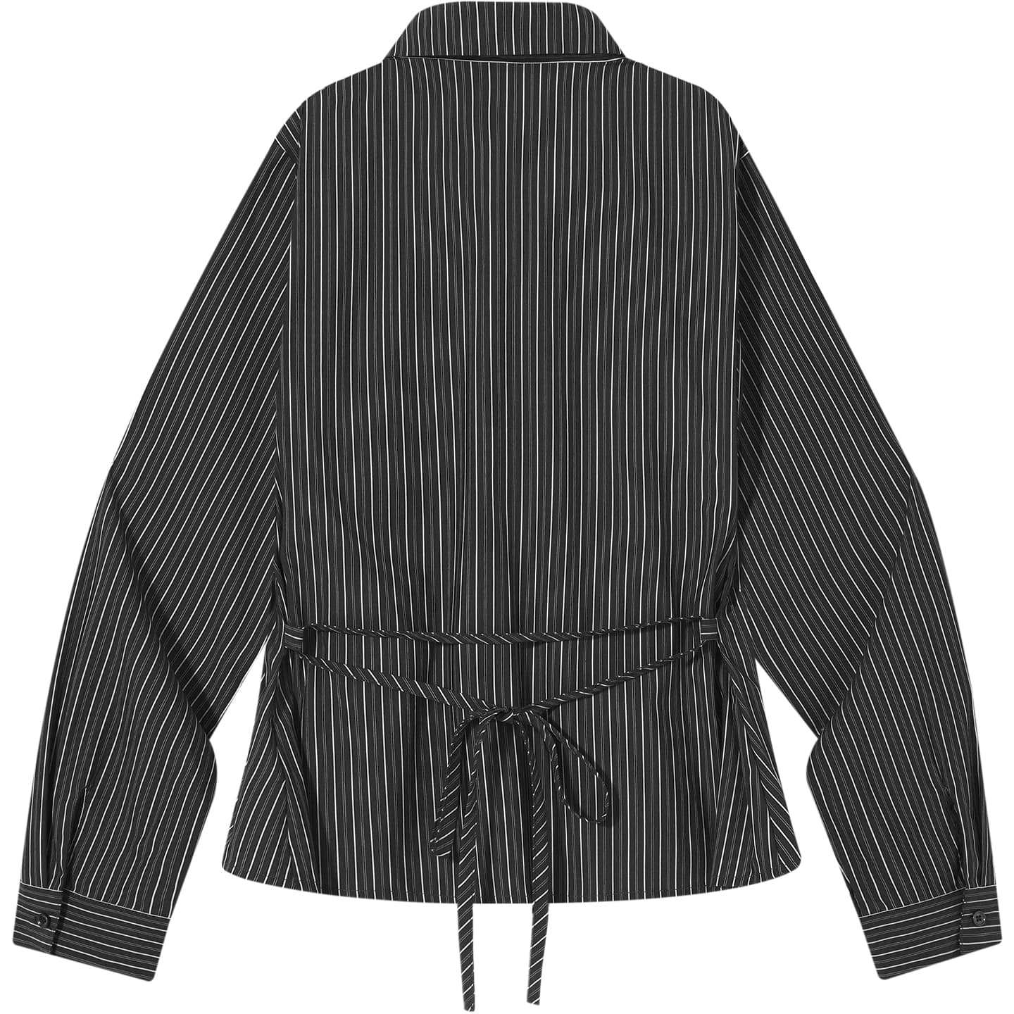 Блузка PSO Brand Полосы Темно-серый DarkGrey Женские Рубашки - изображение 4