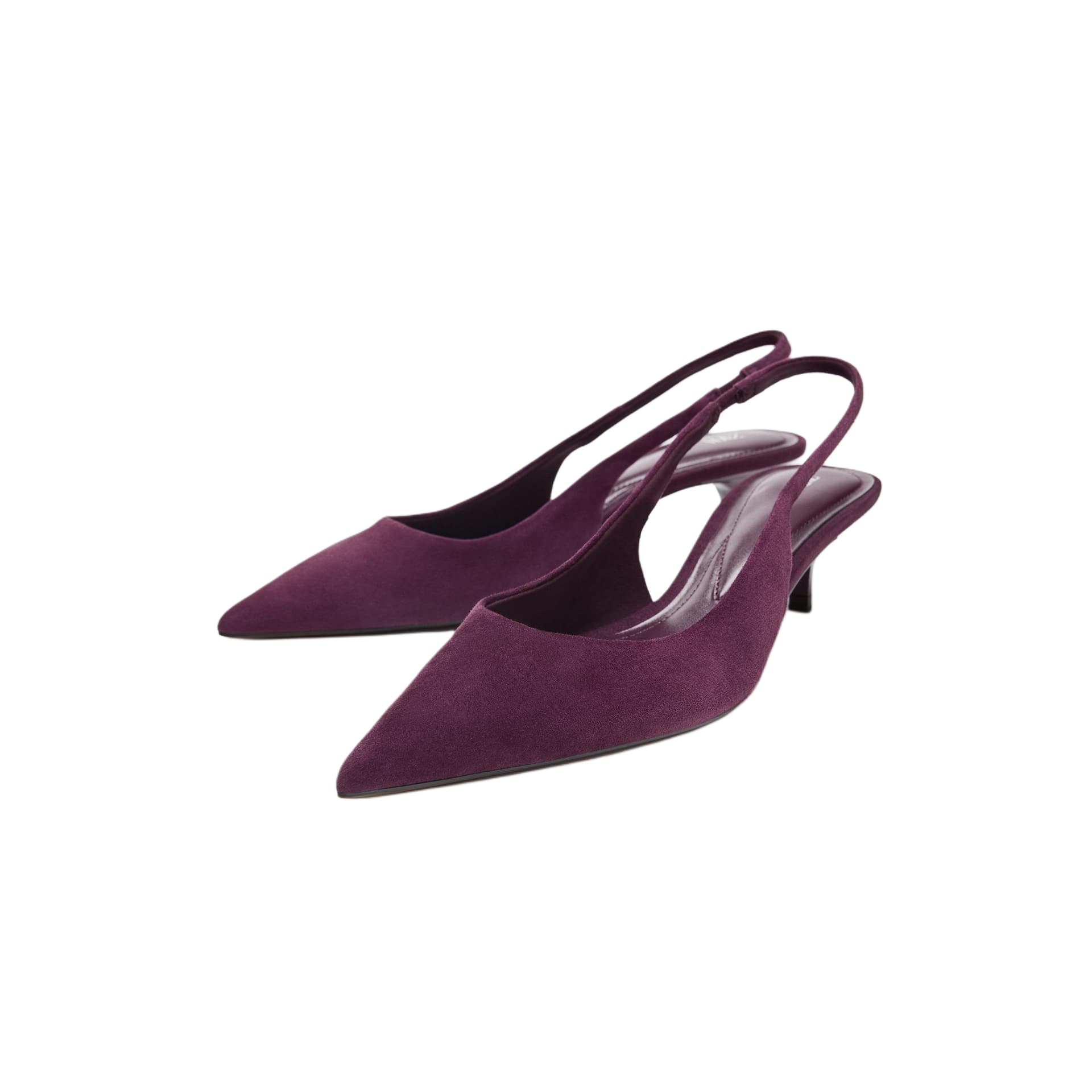 Туфли zara Высокие каблуки Low Топ Фиолетовый Женские - изображение 2