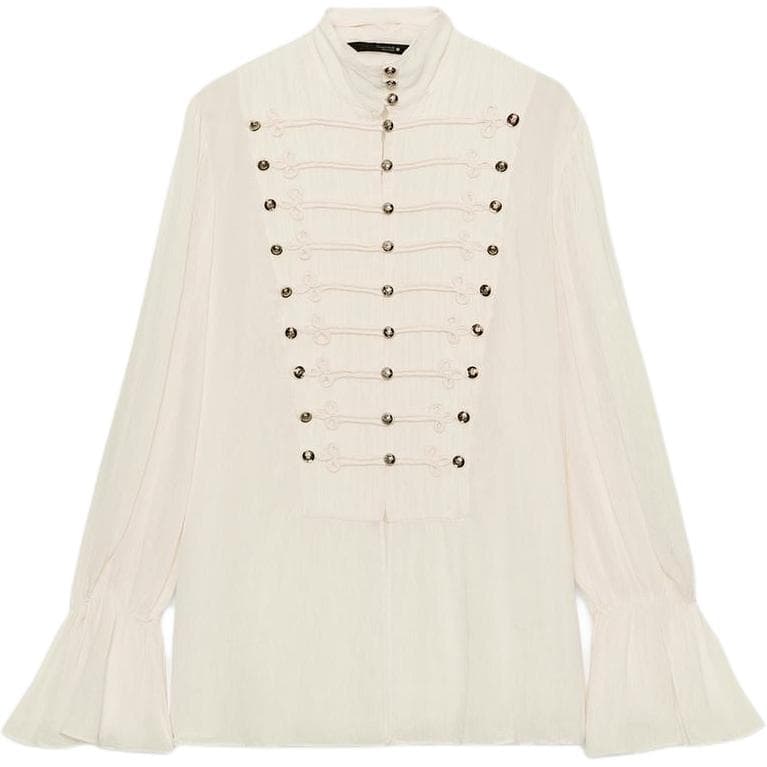 Блузка zara ZW Белый Женские Рубашки - изображение 1
