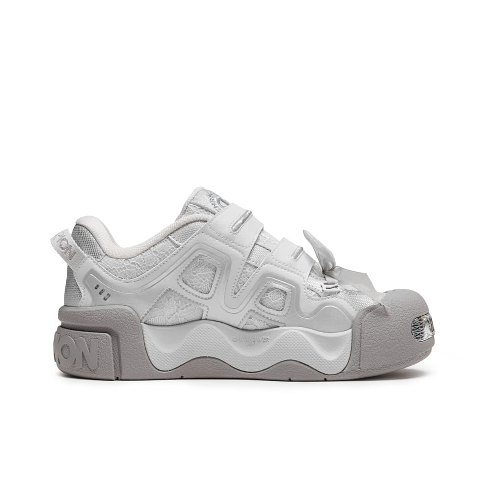 Кроссовки Champion Skate Shoes Low Top Airstream Gray Silver White Women's - изображение 2