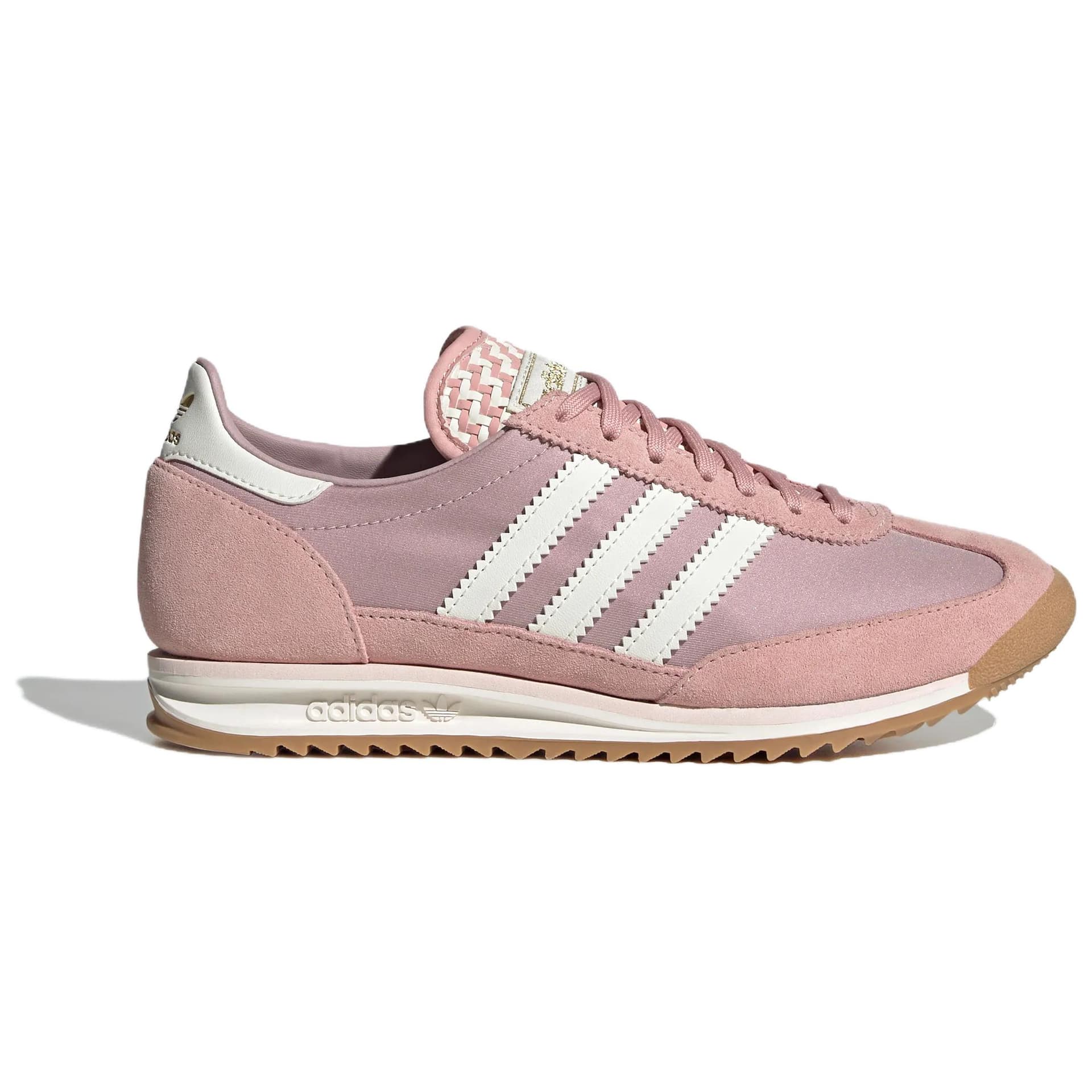 Кроссовки Adidas Originals SL 72 OG Повседневная обувь Низкий Топ Нефритовый Белый Чудо Пурпурный Розовый Женский - изображение 2