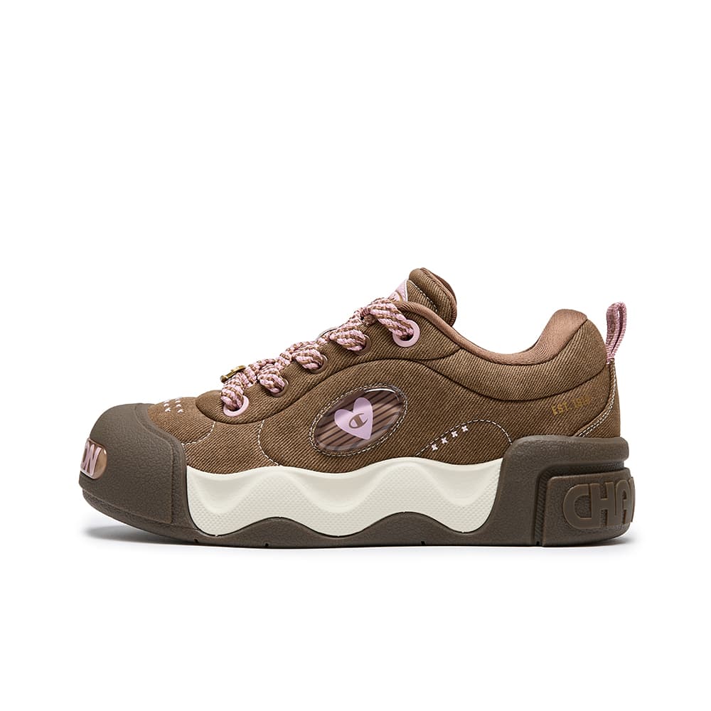 Кроссовки Champion Skate Shoes Low Top Карамельный Коричневый Бегония Розовый Женские - изображение 1