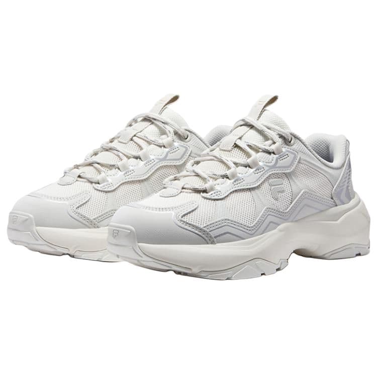 Кроссовки FILA FUSION GRAVEL Stratum Shoes Текстиль Резина Пластик MID Уличная Обувь Женская Тофу Белый Белый Агат Серый - изображение 3