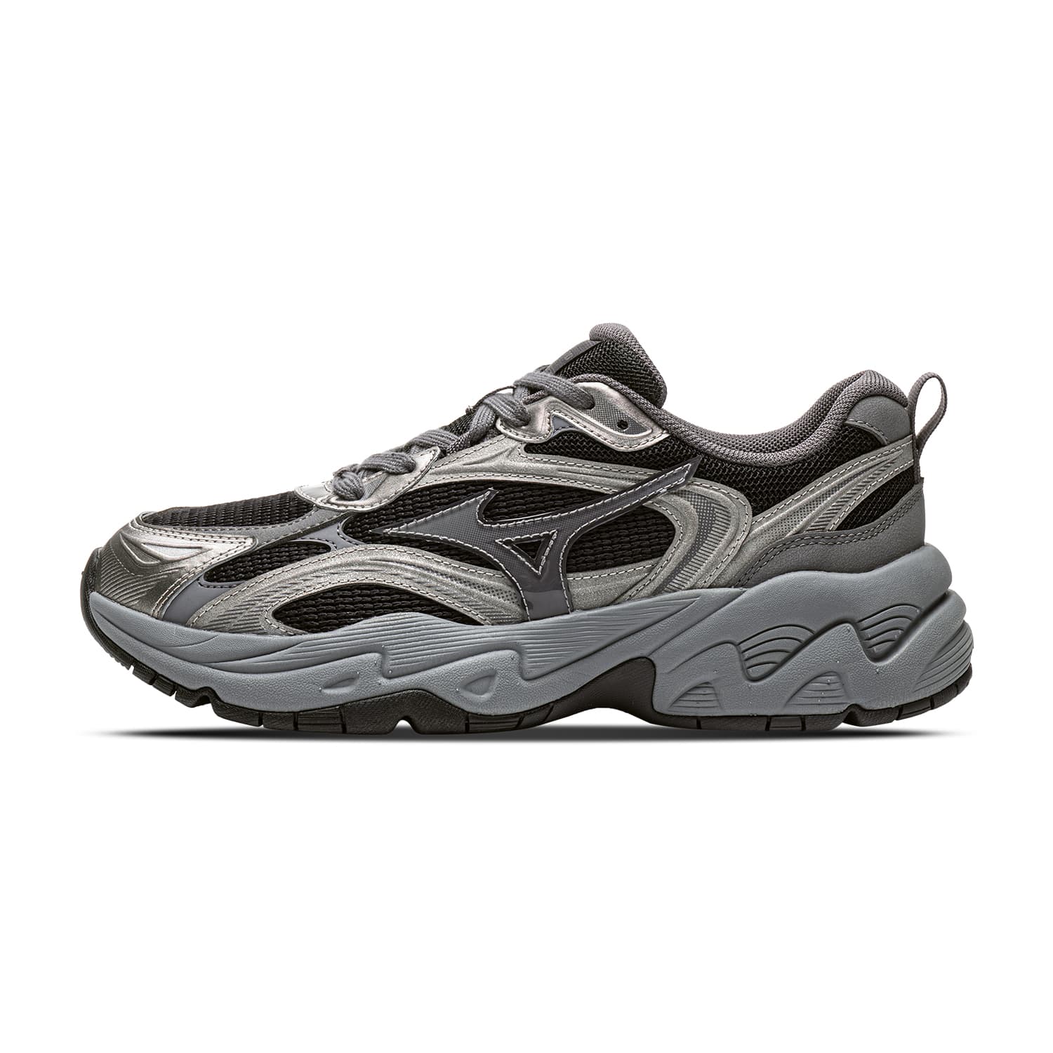 Кроссовки для бега Mizuno TRAINER 2K V2 Беговые кроссовки Низкий Топ Черный Темный Серебряный Унисекс - изображение 1