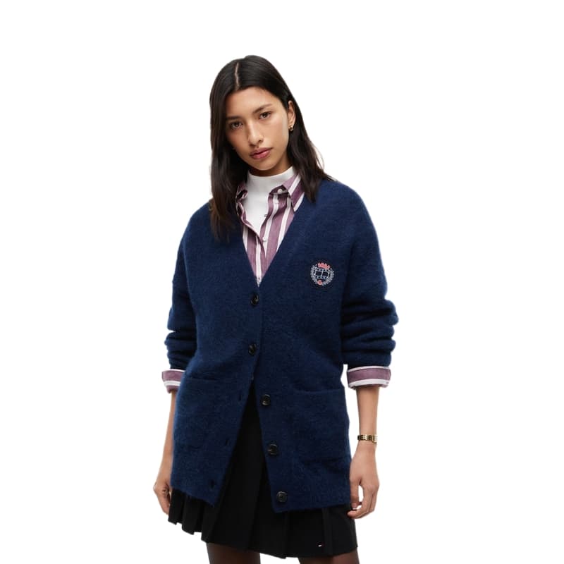 Кофта Tommy Hilfiger Темно-синий C1G Женская Трикотажная - изображение 1