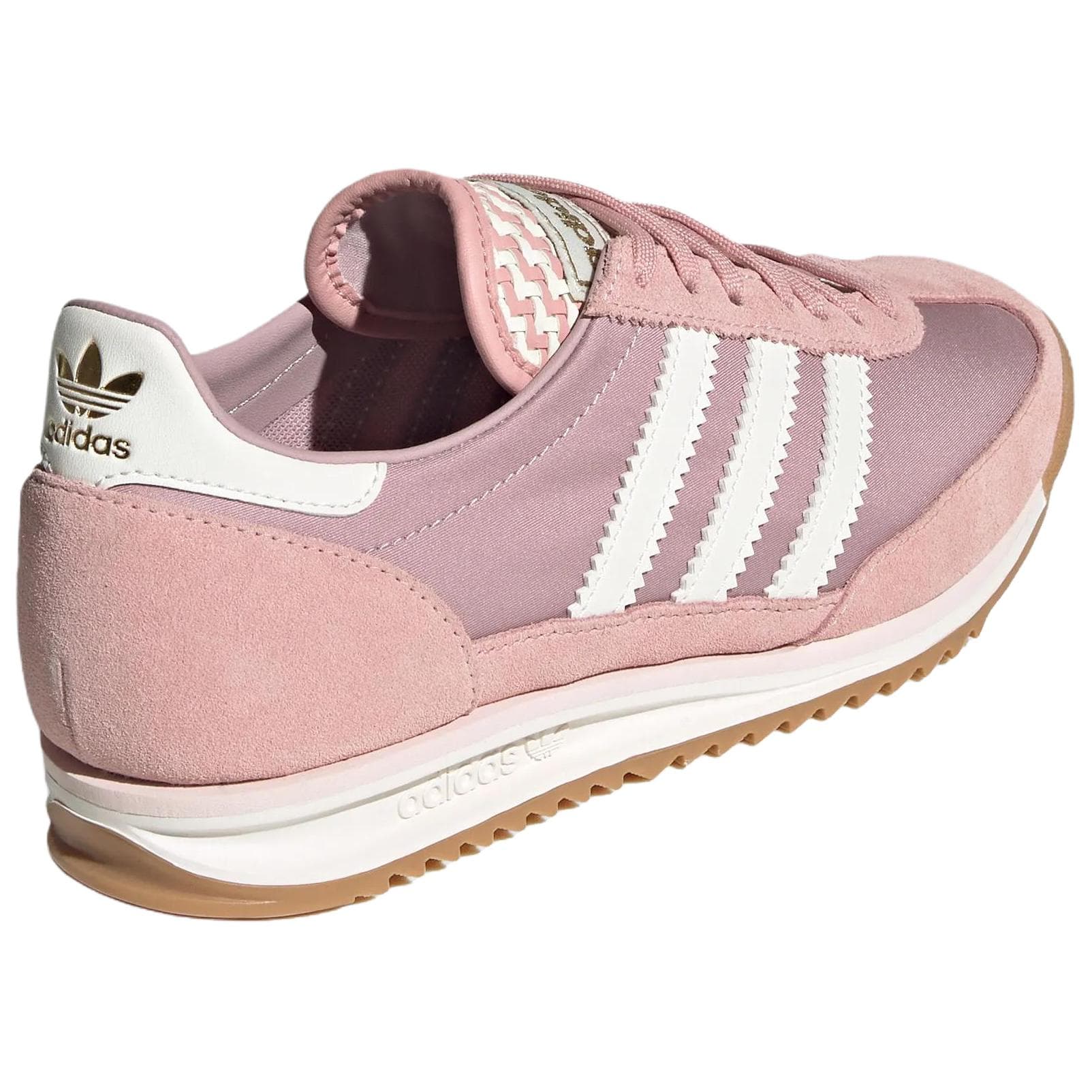 Кроссовки Adidas Originals SL 72 OG Повседневная обувь Низкий Топ Нефритовый Белый Чудо Пурпурный Розовый Женский - изображение 3