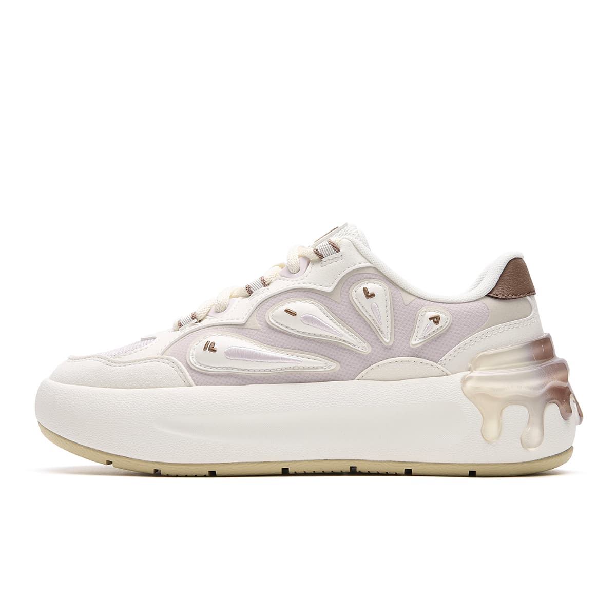 Кроссовки FILA Морковный Shoes Skate Shoes Low Топ Silent Розовый Молочный Белый Женские - изображение 1