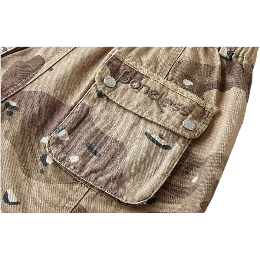 BONELESS Cut Yellow Camouflage Women's Cargo Pants - изображение 3