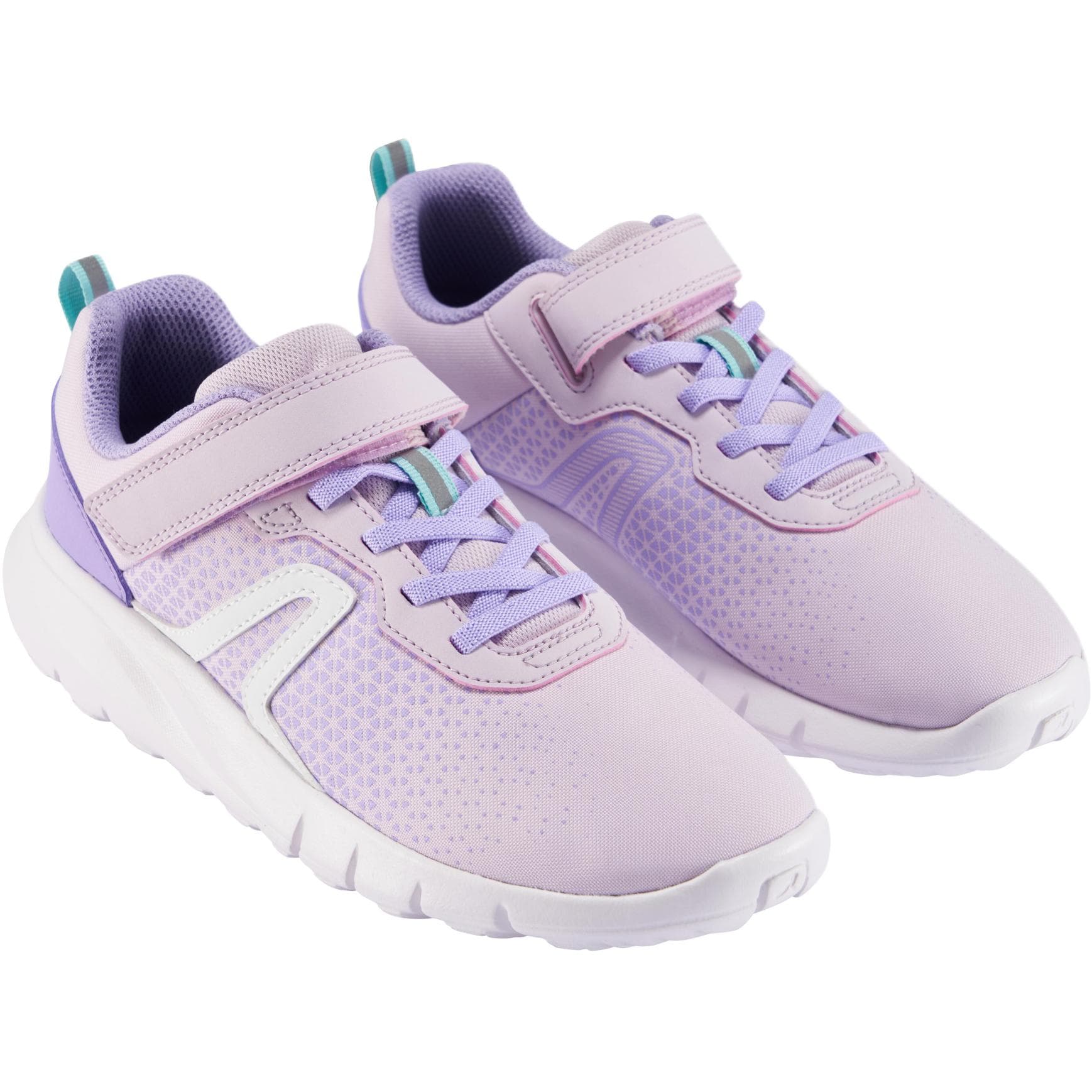 Кроссовки DECATHLON Детская повседневная обувь Low Top Освежающий вариант Сирень Лаванда Снег Kids - изображение 3