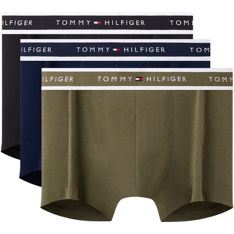 Трусы Tommy Hilfiger Черный Темно-синий Оливково-зеленый 0RX Мужские боксер-шорты - изображение 1