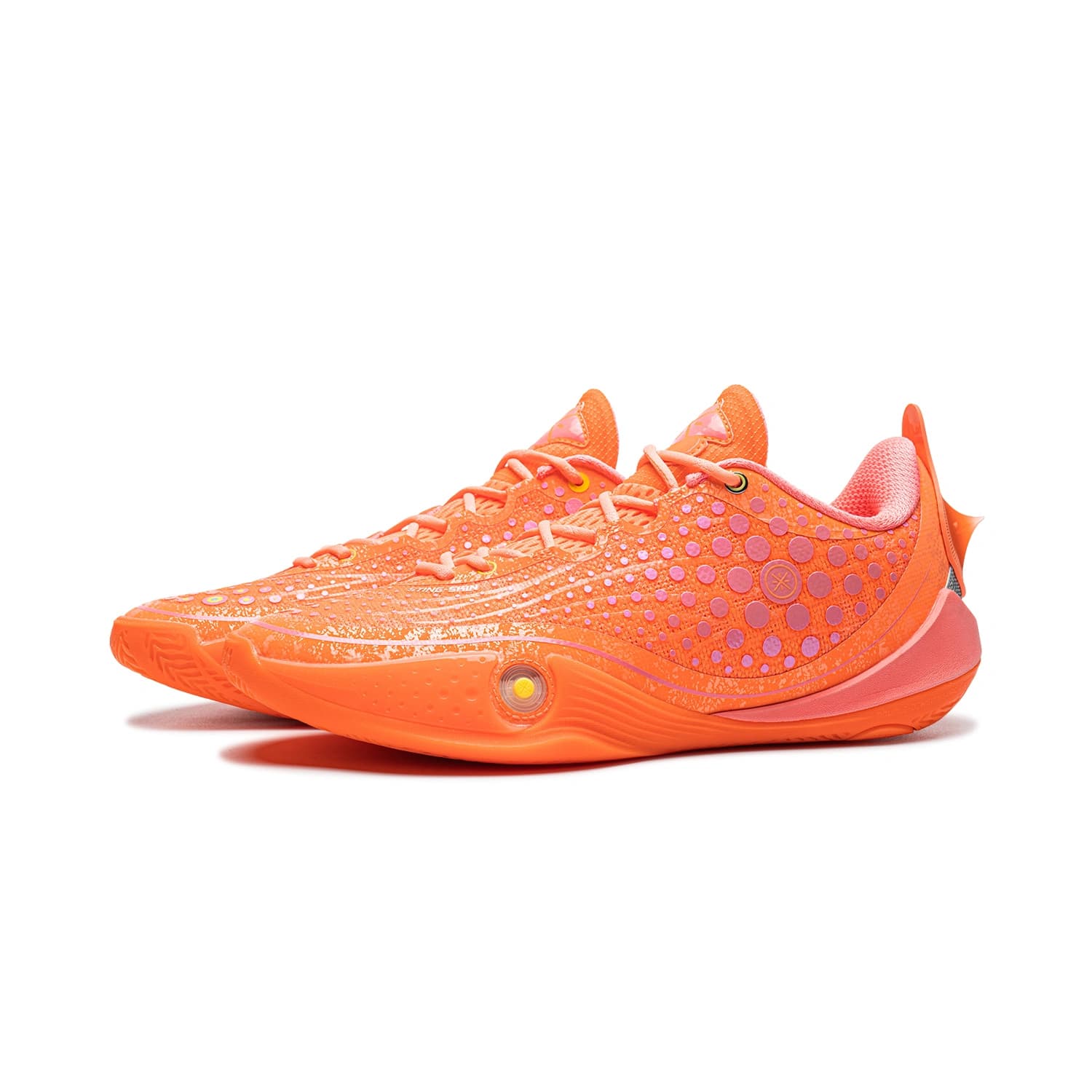 Кроссовки для баскетбола Li NING Wade 808 6 ULTRA Баскетбольные кроссовки Low Топ Флуоресцентный Дынно-оранжевый Мужской - изображение 3