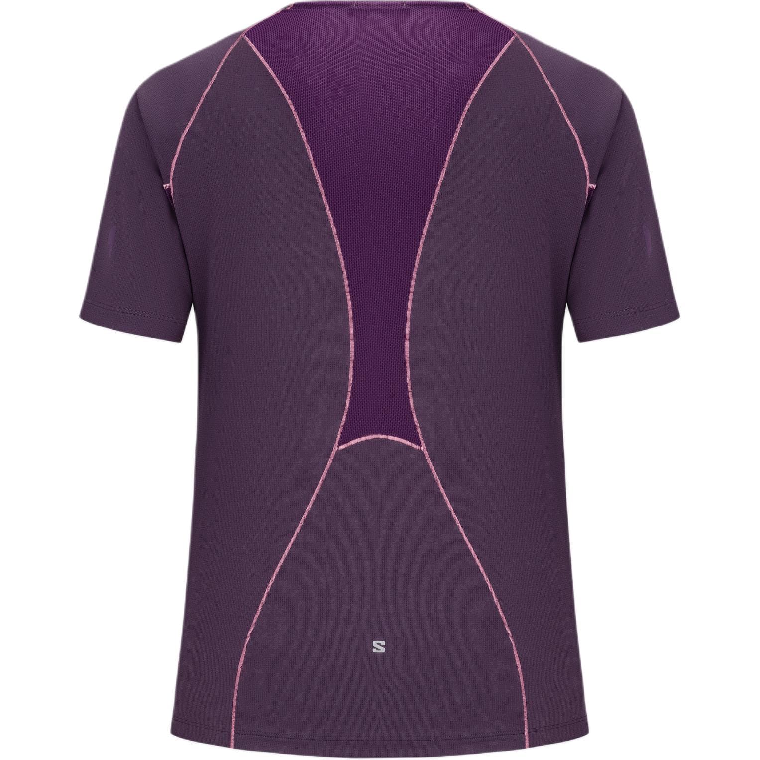SALOMON SOLUS NIGHTSHADE Фиолетовый Pennant Мужские беговые T-рубашки - изображение 2