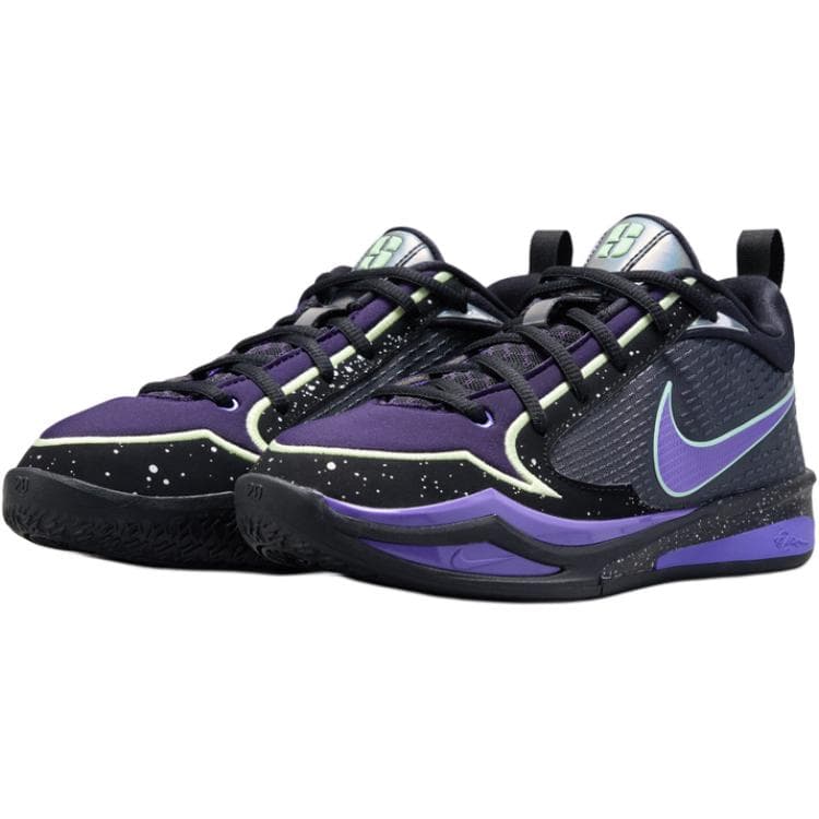 Кроссовки для баскетбола NIKE Sabrina 4 Детские баскетбольные кроссовки Low Топ Фиолетово-черный Kids - изображение 3