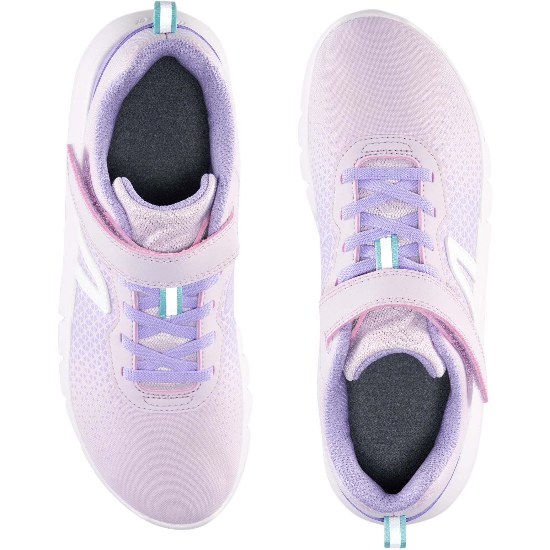 Кроссовки DECATHLON Детская повседневная обувь Low Top Освежающий вариант Сирень Лаванда Снег Kids - изображение 4