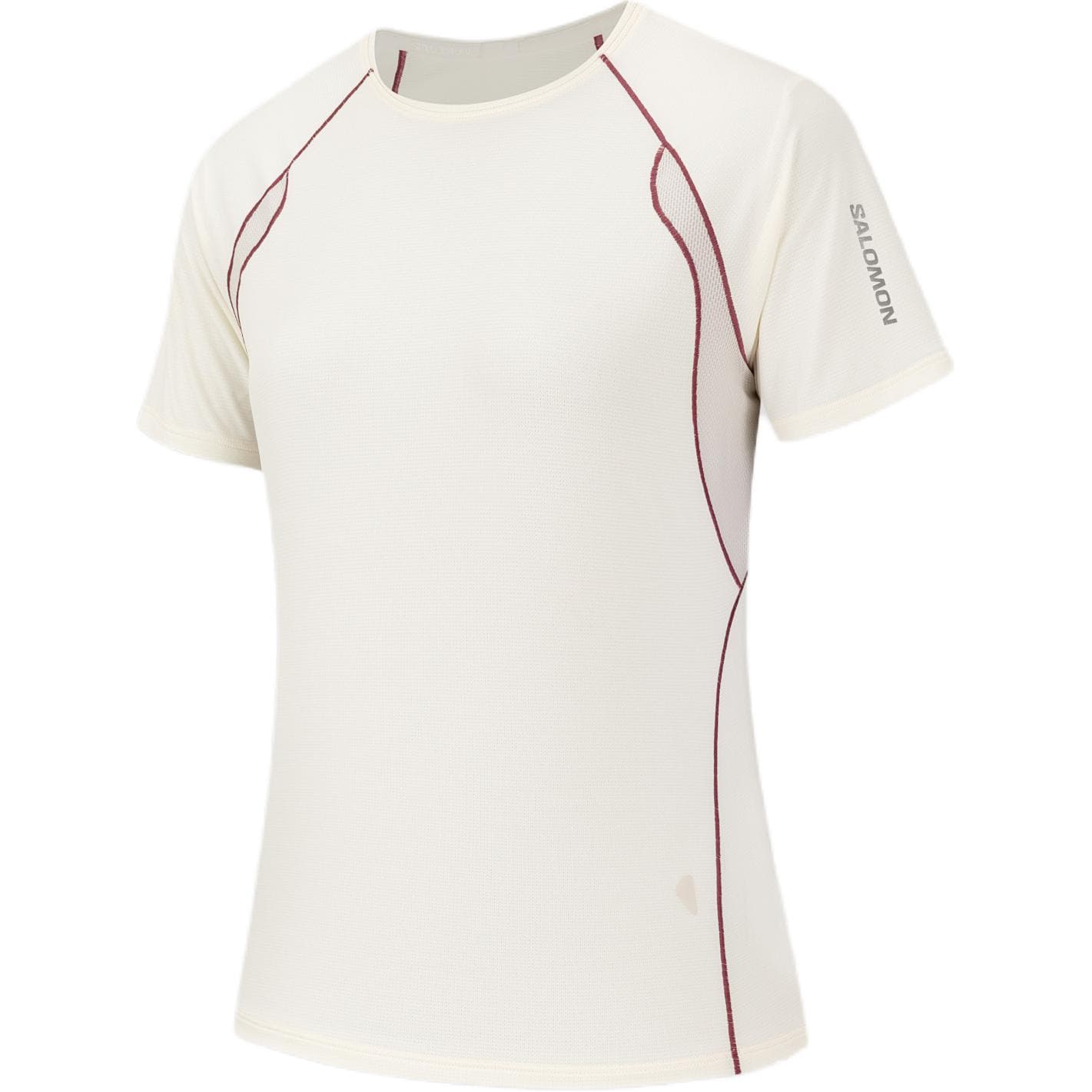 SALOMON SOLUS Marshmallow Белый песок WOMEN'S RUNNING T-рубашки - изображение 2