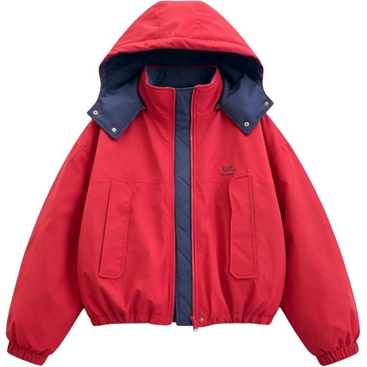 SHIBU 2550 С капюшоном Утепленная Ветровка Красная Kids Туристическая Одежда - изображение 1