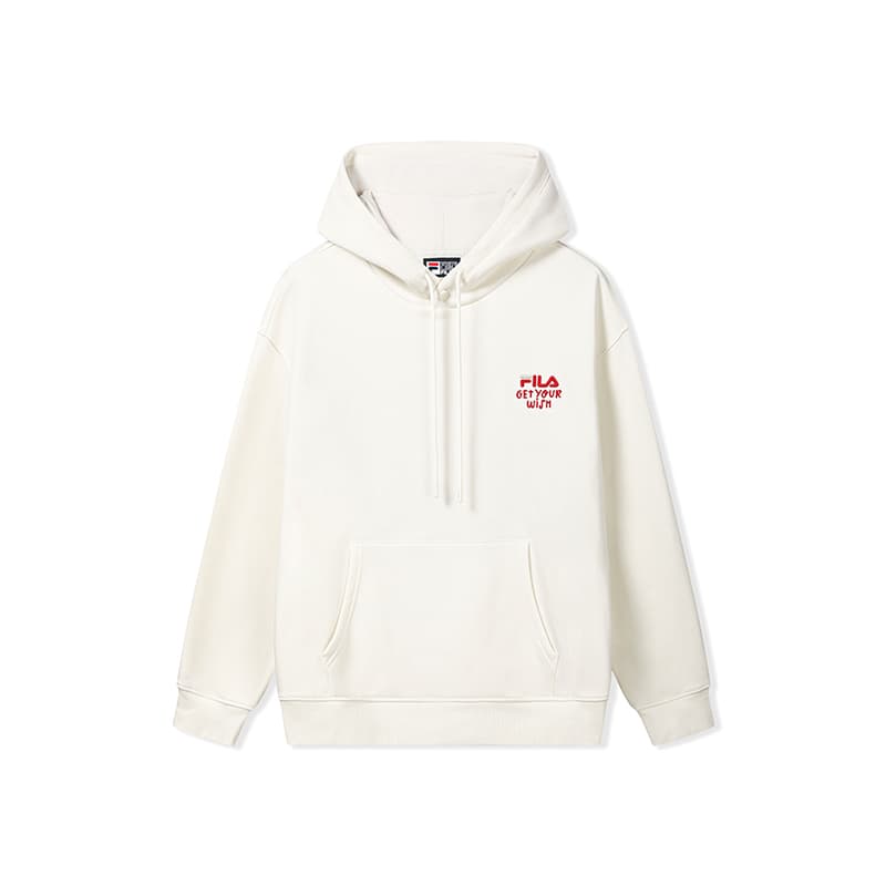 Худи FILA Dream Come True Window Lattice Паровой белый Унисекс Толстовки - изображение 1