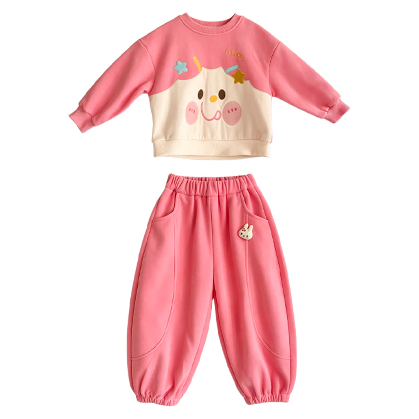 ATONGMU Розовый Kids Повседневные спортивные костюмы Наборы - изображение 1