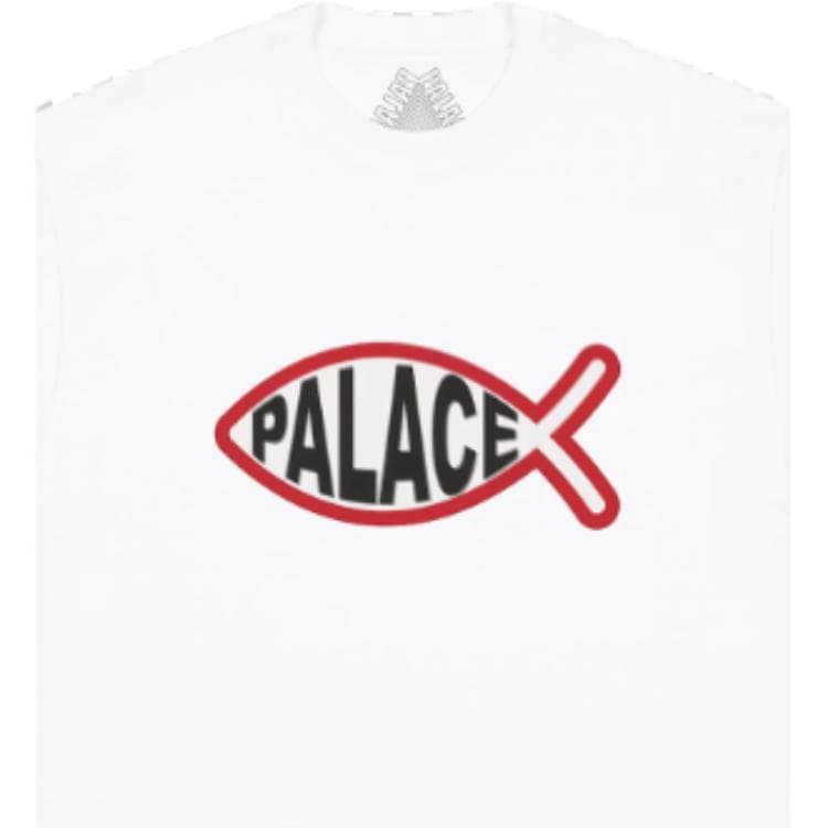 Футболка PALACE Белый Унисекс T-рубашки - изображение 2