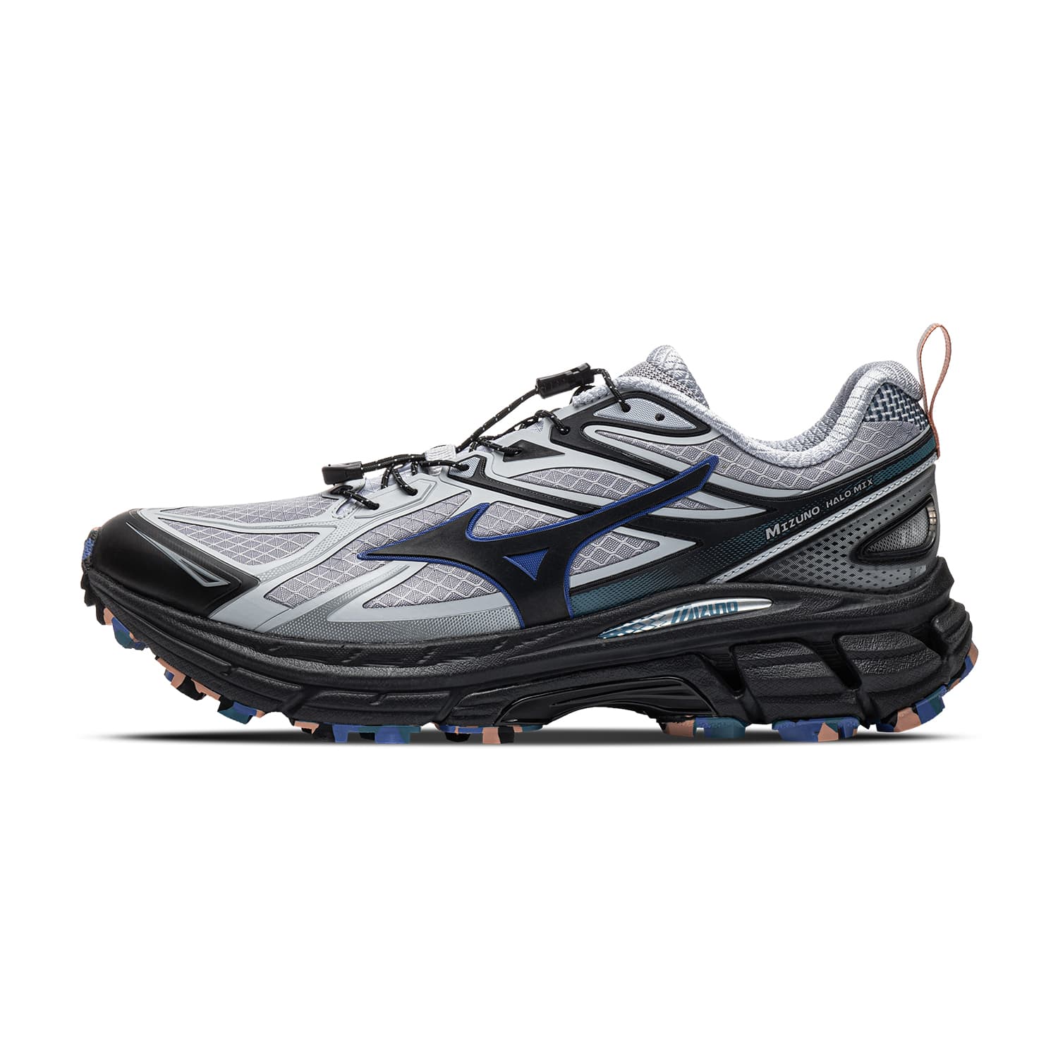 Кроссовки для бега Кроссовки для бега Mizuno Halo Mix Low Top Wind Direction Серый Воздушный Синий Унисекс - изображение 1