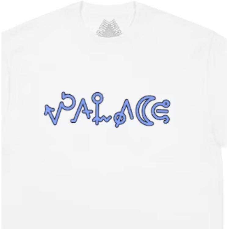 Футболка PALACE Белый Унисекс T-рубашки - изображение 2